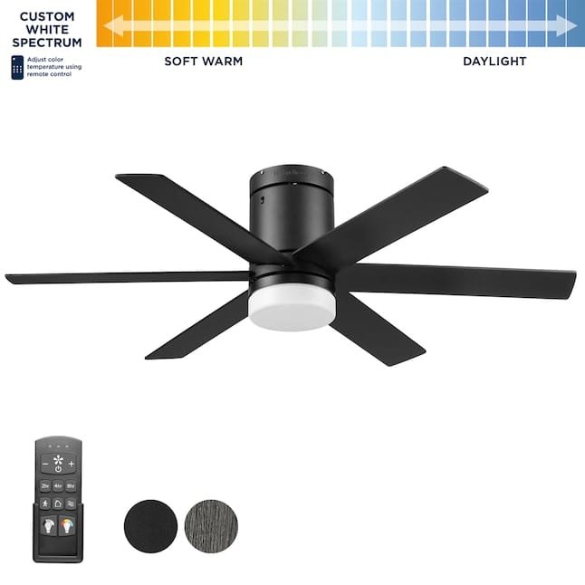 Harbor Breeze Reverdy 44-in Flush Mount Ceiling Fan 